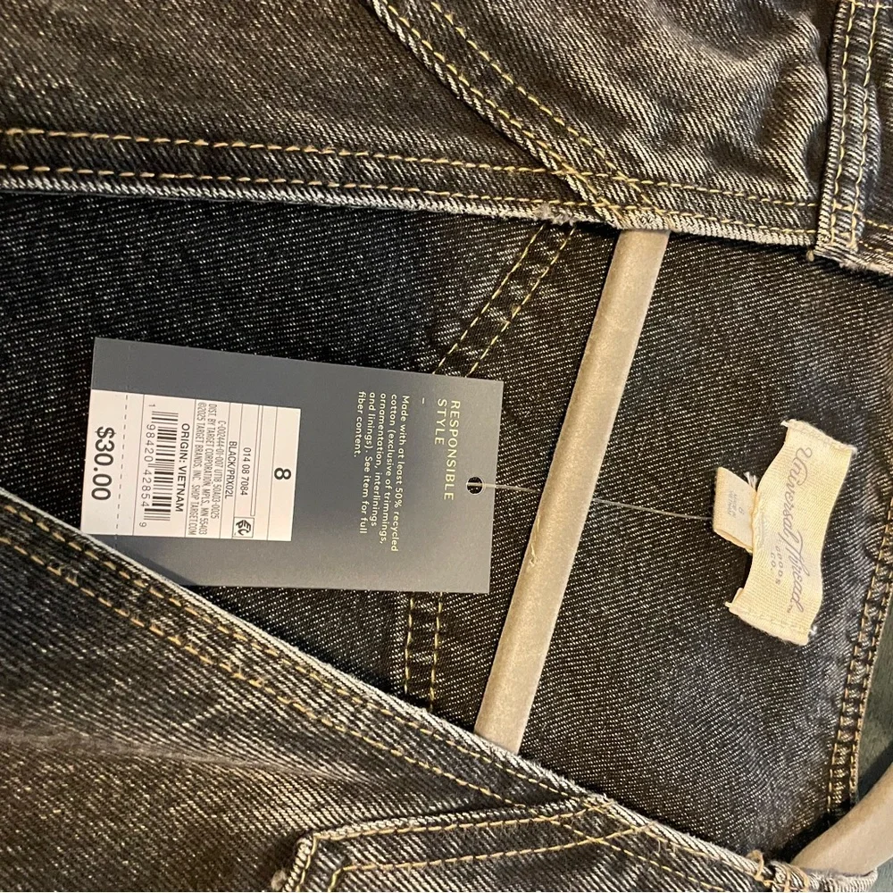 Target Black Denim Crop Top - Picture 3 of 3